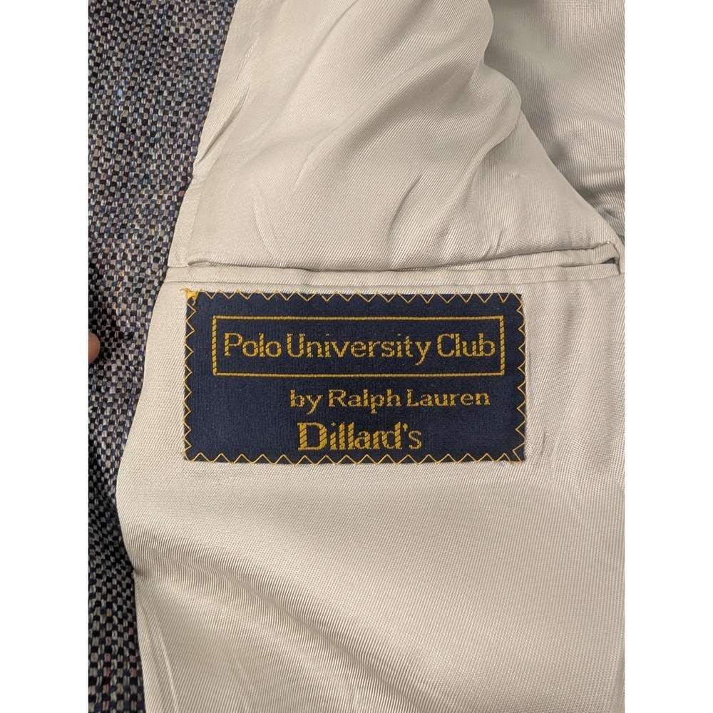 Vintage Polo University Blazer Sports Jacket USA Made Burlap Confetti 40R 42" - Picture 5 of 12